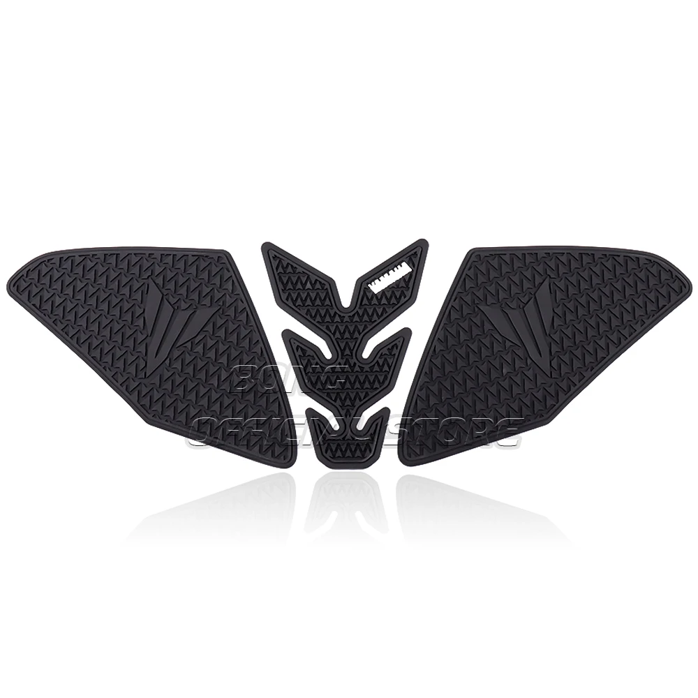 Tankpad Für Yamaha MT-09 Ab 2024 – Tech Black, Aus Polyurethan Mit 3D-Relief | Kratzschutz & Design-Aufkleber, Made In Italy