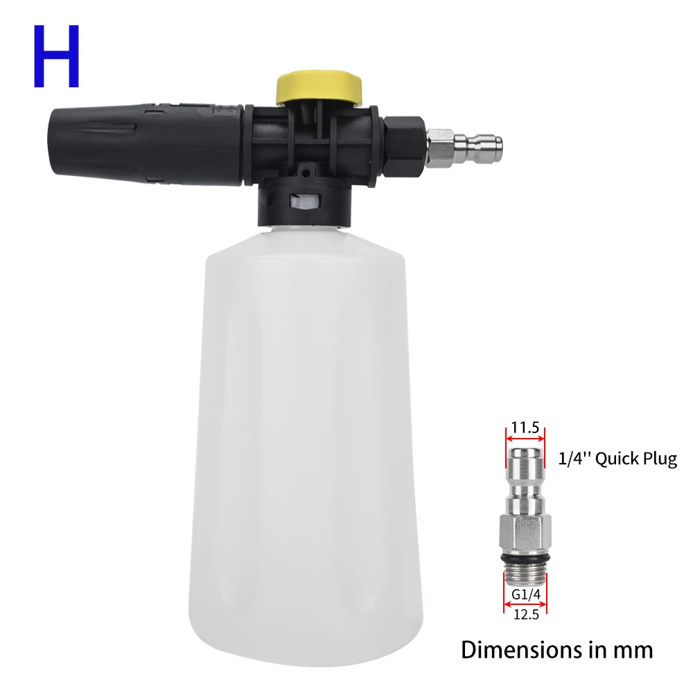 Hochdruckreiniger 750ML Schneeschaumgenerator Lanze Schaumkanone für AR Nilfisk Karcher Lavor STIHL Huter Interskol Elitech Bosh – Detail 16