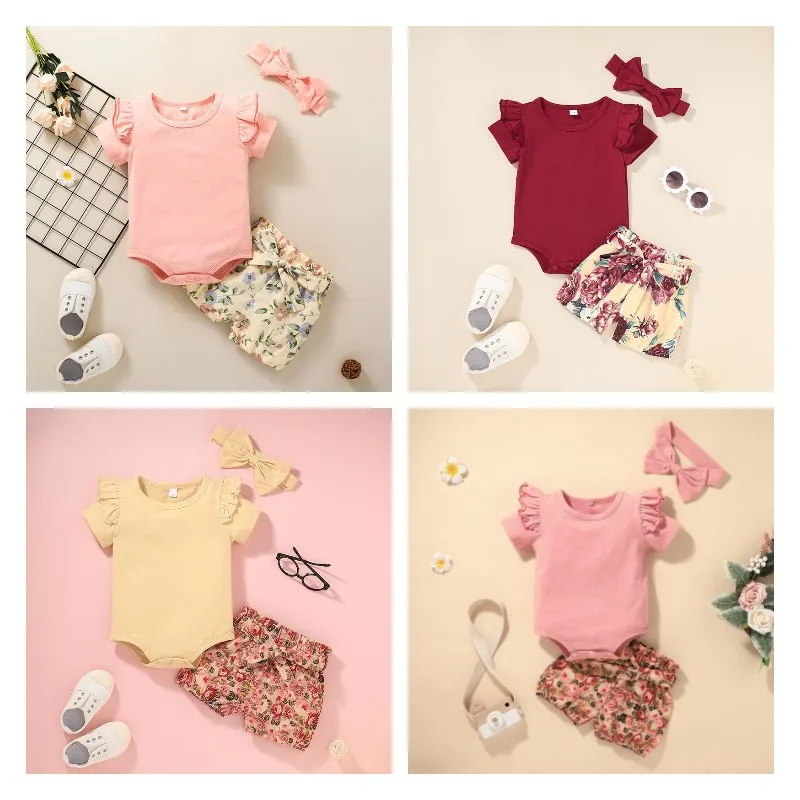 

Baby Girl Clothes Girls Summer Two-piece Baby Leisure Print New Set for Infants and Children Newborn Baby Girl Clothes
