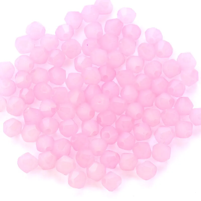 100Pcs 4MM Faceted Crystal Glass Bicone Beads for Jewelry Making and DIY Crafts