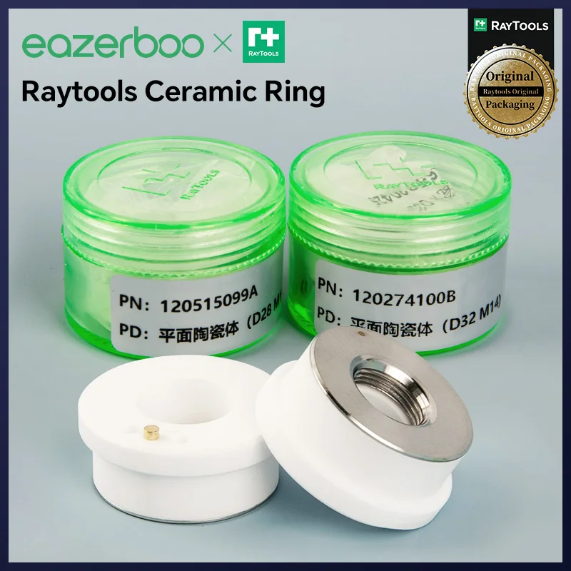 Eazerboo Original Raytools Ceramic Ring D32 M14 D28 M11 Green Box Ceramic Nozzle Holder 140001 120515099A BMH109 BMH111