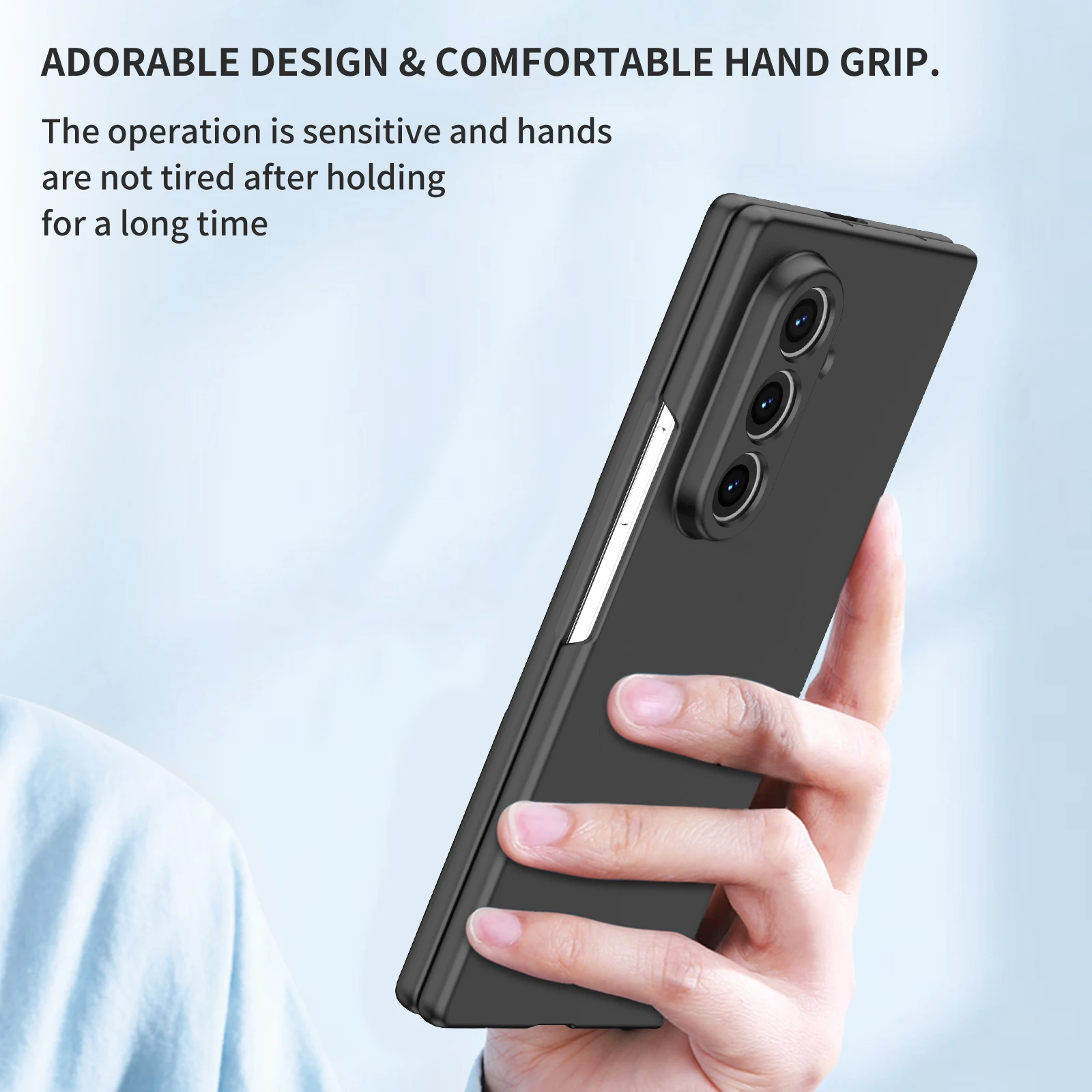 Matte Finish Protective Anti-Slip Folding Case for Samsung Galaxy Z Series