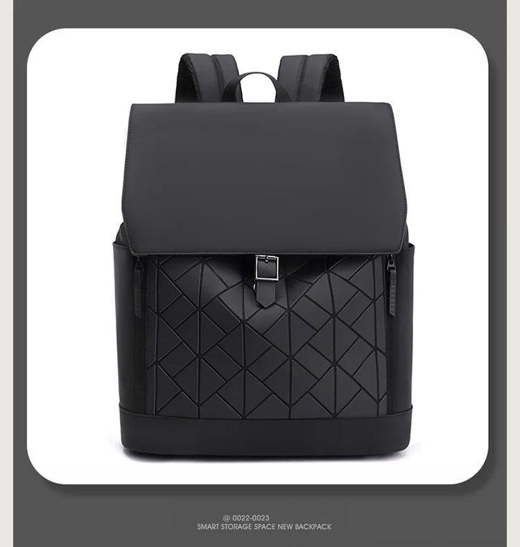 Rucksack für Herren, wasserdichter Pendlerrucksack mit großem Fassungsvermögen, 15,6-Zoll-Computertasche, trendige und coole Studenten-Reisetasche mit drei Verwendungszwecken – Detail 18