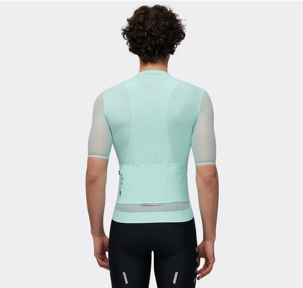 BCBE-ING Herren Damen Radtrikot Sommer Leichtes Atmungsaktives Slim-Fit Fahrradtrikot Kurzarm 3D-Mesh-Ärmel YKK-Reißverschlüsse – Detail 10