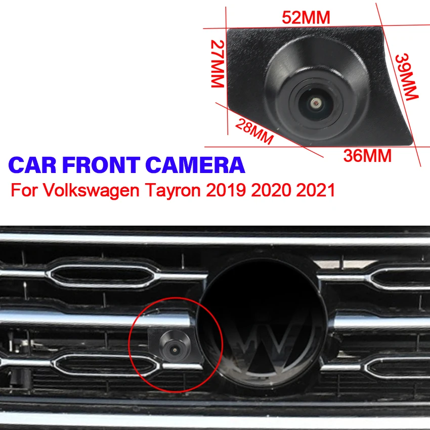 

AHD 1080P Fisheye CCD Car Front View Parking Positive Logo Camera For Volkswagen For VW Tayron 2019 2020 2021 Waterproof