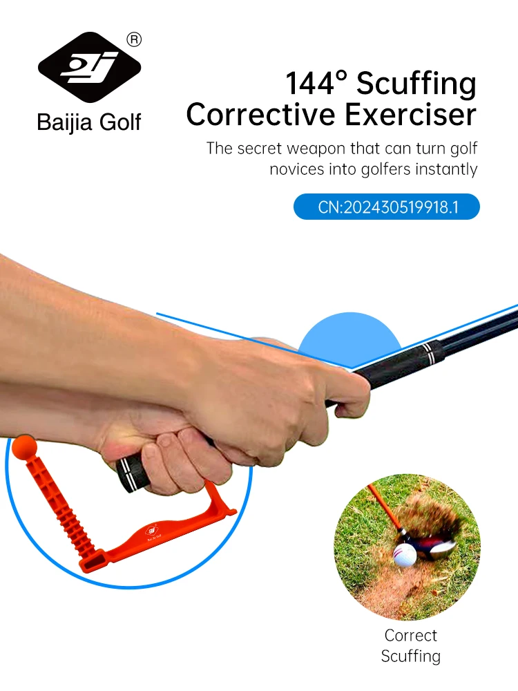 BAIJIA 144 Golf Swing Training Aid - Golf Wrist Hinge Trainer - Corrects Posture and Posture - Improves Power and Distance - Aid 3