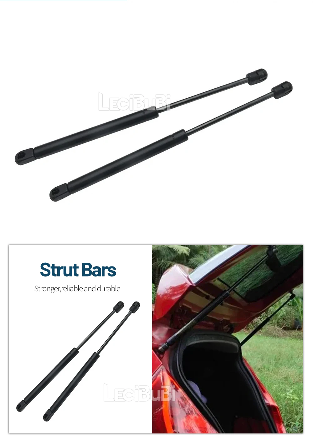 Für Hyundai Eon 2012-2019 2 stücke Hinten Stamm Heckklappe Strut Boot Lift Unterstützung Bars Gas Frühling Dämpfer Stange zubehör 2017 2018 – Detail 2