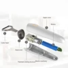 Electric Peeler Handheld USB Rechargeable Fruit Vegetables Peeler with 3 Cutter Heads for Home Multifunctional Electric Peeler 6