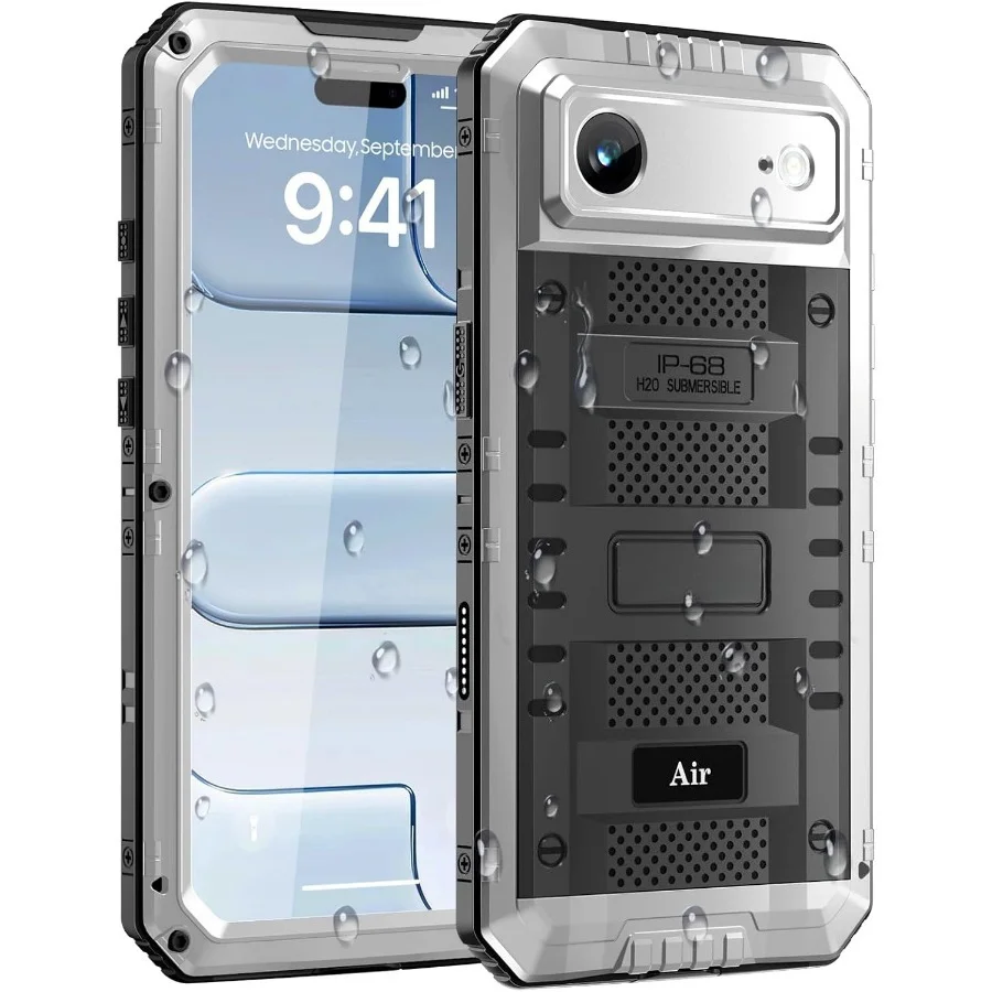 Ultimate 360° Protection IP68 Waterproof Shockproof Aluminum Metal Case