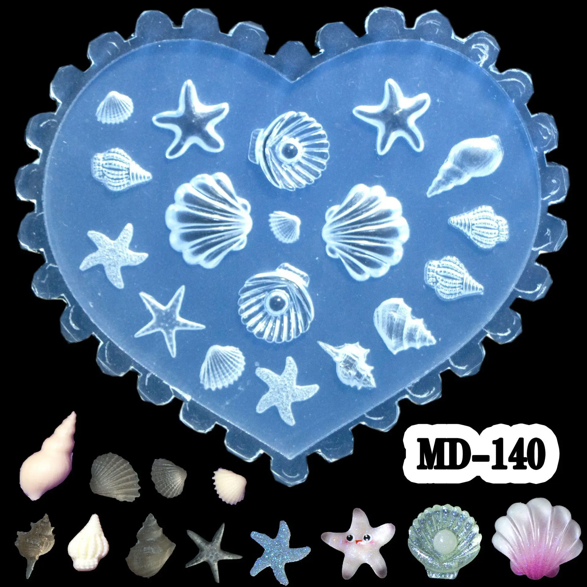 Tulip Sea Shell Rabbit Goldfish Starfish 3D Acrylic Nail Mold 1pc Nail Decorations DIY Silicone Manicure Mold Art nail art mold