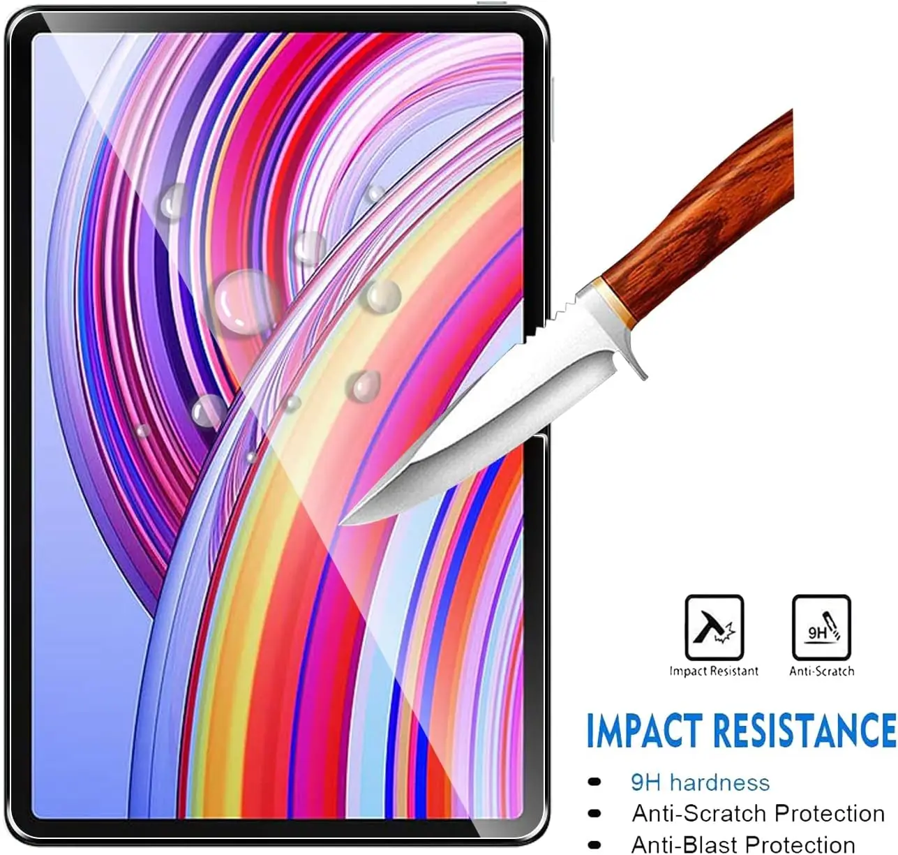 9H Tempered Glass Screen Protector for Xiaomi Redmi Pad Pro 12.1'' Poco Pad 12.1'' 2pcs