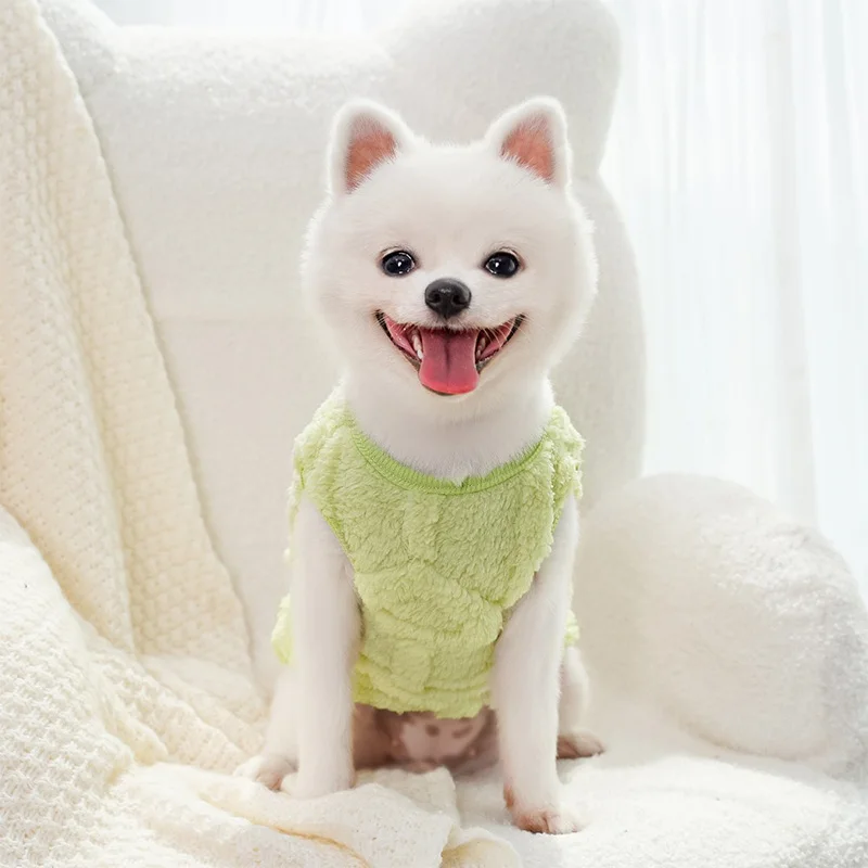 Winter Warm Plush Dog Sweater - Soft Puppy Coat Jacket For Small Medium Dogs Cats, Chihuahua Teddy Costums Dog Supplies MWTJK05_voghion.com