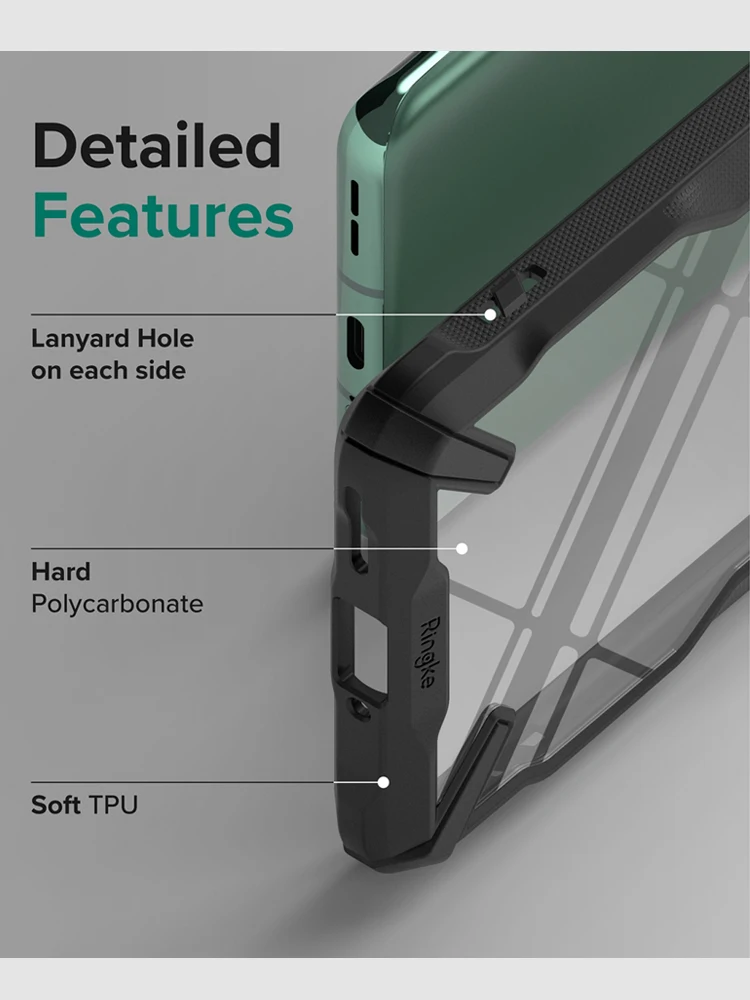 Ringke Fusion X for Oneplus 10 Pro Case Dual Layer PC Clear Back and Soft TPU Frame Hybrid Heavy Duty Drop Protection Cover