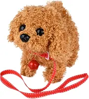 18CM Electric Simulation Puppy Plush Toys Interactive Dog Robot  Walking Barking Tail Wagging Toy for Kids Birthday Xmas Gift 1