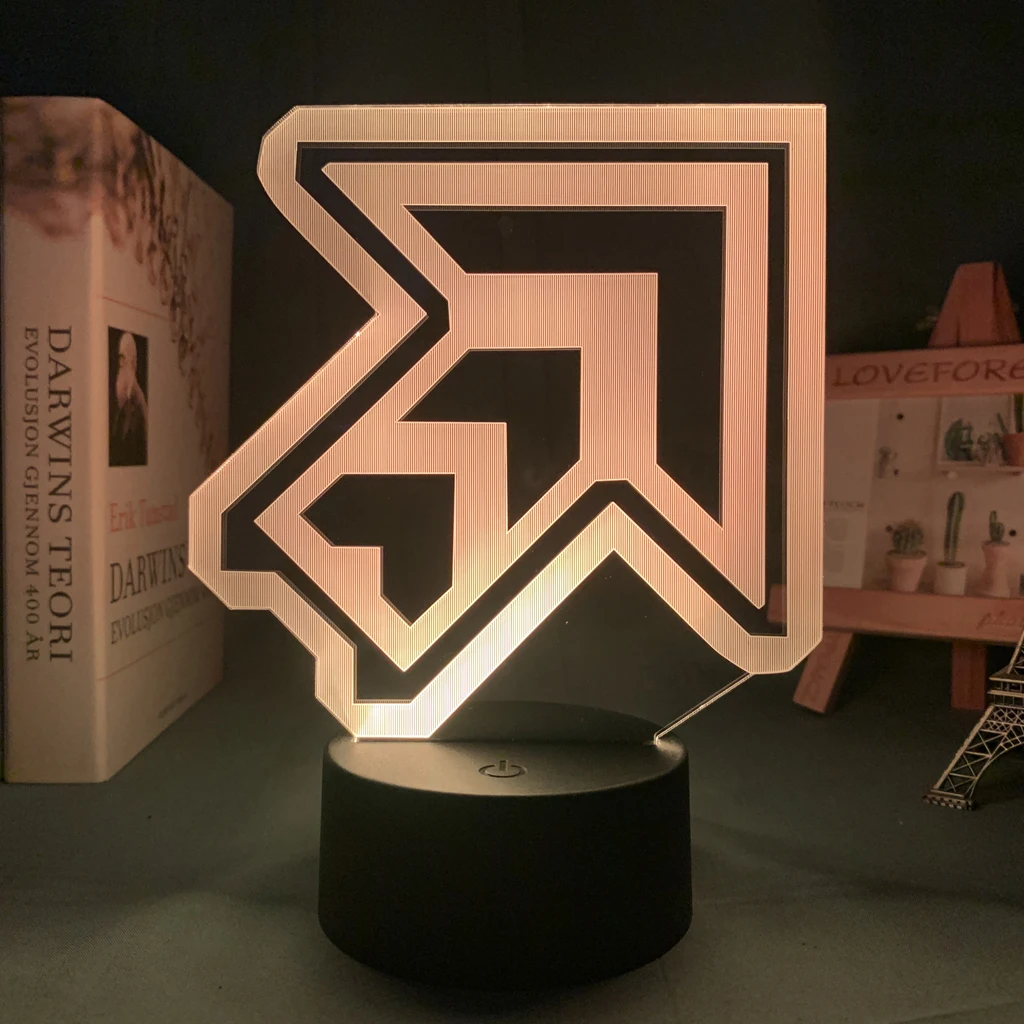 Led Night Light Pump It Up Arrow for Child Bedroom Decoration Nightlight Birthday Gift RGB Color Changing Battery Lamp Gaming