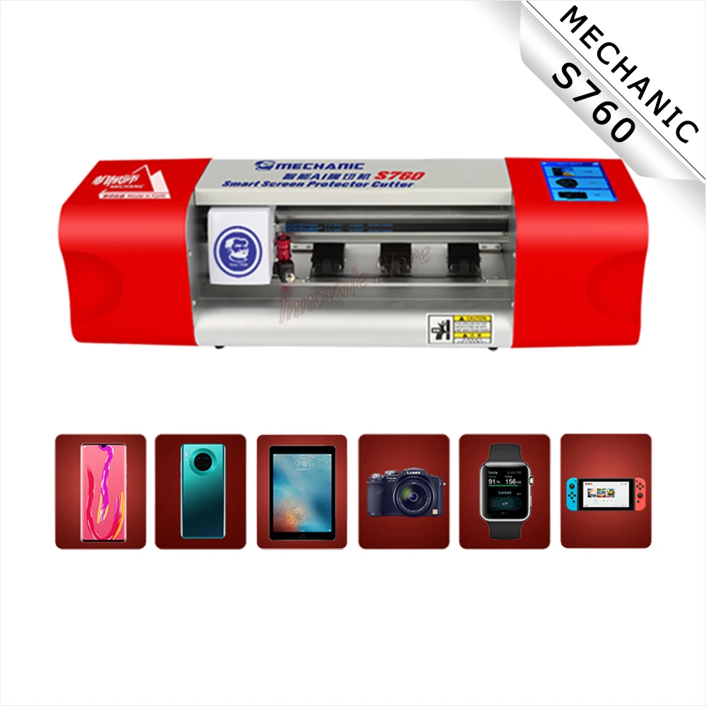 

MECHANIC S760 SMART SCREEN PROTECTOR CUTTER Intelligent AI Film Cutting Machine for Phone Front Glass Back Cover Films Cutting