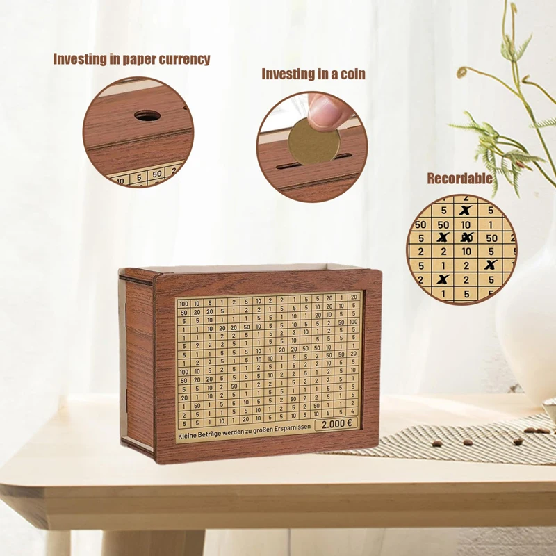 Piggy Bank Coin Bank Cashbox 5000 &euro; 10000 Budget To Save