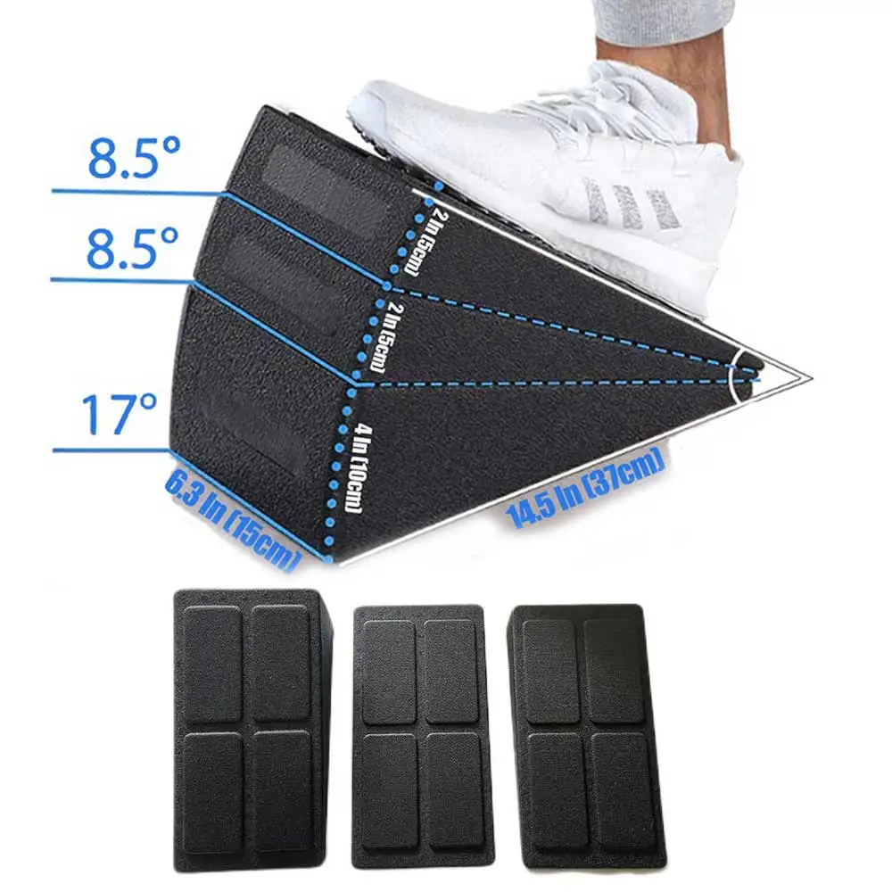 Yoga Wedge Board Adjustable Tilt Squat Block Improve Lower Leg Strength Exercise Gym Fitness