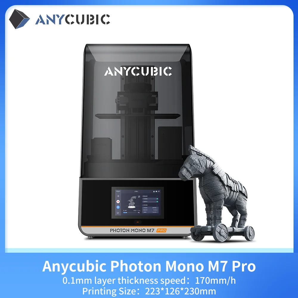 ANYCUBIC DLP SLA LCD 3D Printer Photon Mono 4, M5s Pro, M7 Pro, M7, D2 Wash Cure Machine 3D Resin Printer