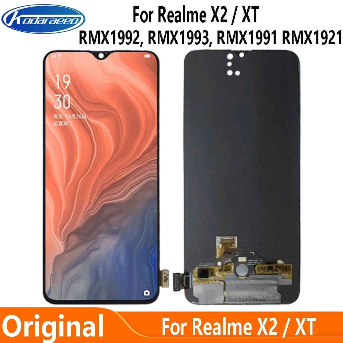 Tanio Oryginalny 6.4 "dla Realme X2 RMX1992 RMX1993 RMX1991 wyświetlacz