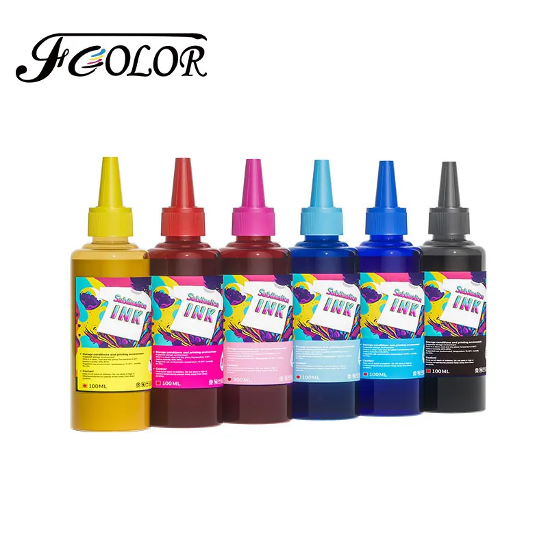 

Universal Sublimation Desktop Printer Sublimation Ink 100ml For Epson Printhead Heat Transfer Ink for T-shirt Tank Top Printing