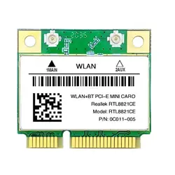 RTL8822CE 1200Mbps 2.4/5Ghz 802.11AC WiFi Card Mini PCIe RTL8821CE BT5.0 Dropship