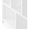 Classic White Bookshelf: Children's 5 Compartment Toy, Bin, Art, Clothes and Book Storage - Wooden Playroom and Bedroom 5