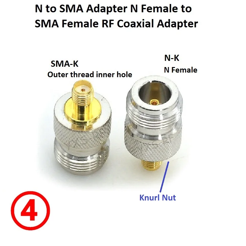 RF Adapter Kit N to SMA Adapter N Male Female to SMA Male Female RF Coaxial Adapter Type