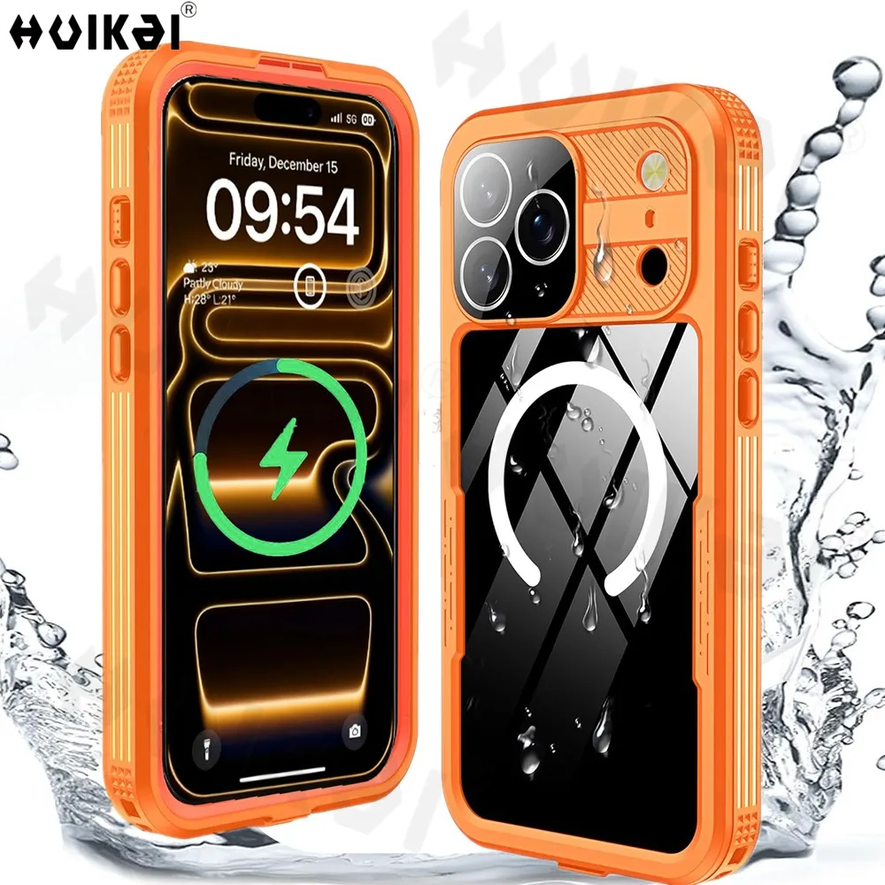 Waterproof Magnetic Phone Case with IP68 Dustproof Full-Body Protection