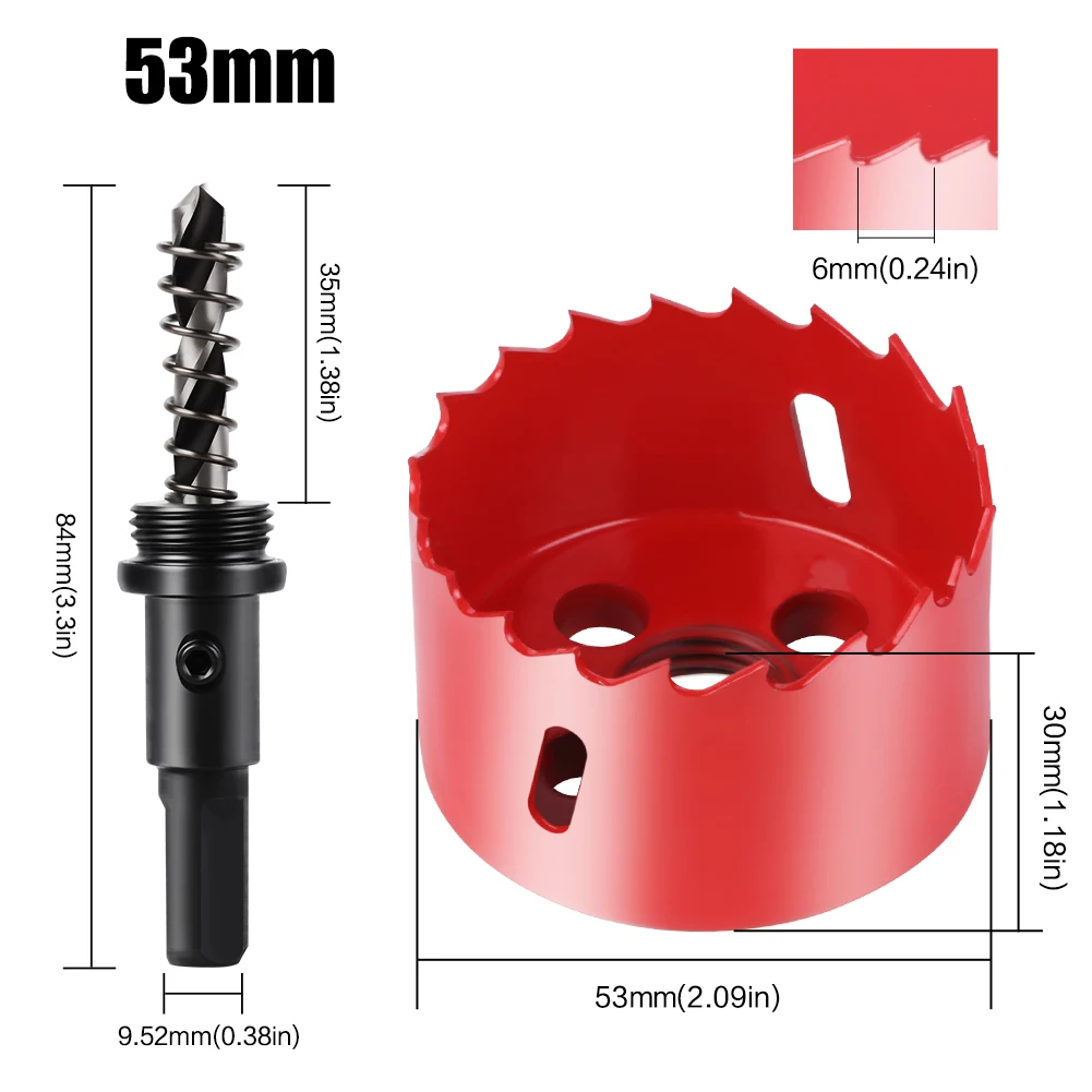 Bi-Metal Hole Saw HSS Drill Bit for Versatile Cutting (15-200mm)