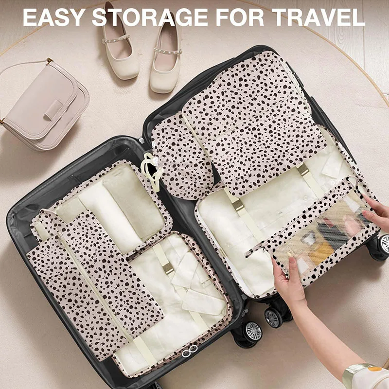 

8Pcs/Set Travel Storage Bag Waterproof Large Capacity Luggage Clothes Sorting Storage Bag Set Toiletries Cosmetics Packaging Bag