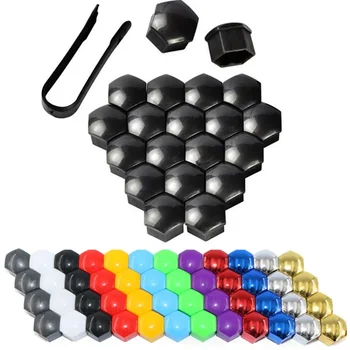 17/19/21mm 20Pcs Car Wheel Nut Caps Protection Covers Caps Anti-Rust Auto Hub Screw Cover Car Tyre Nut Bolt Exterior Decoration 1