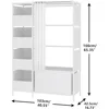 Portable Closet，Free Standing Wardrobe Closet with Hanging Rod and Curtain， Cloakroom, Bedroom，40.55 X 16.73 X 65.35Inches 2