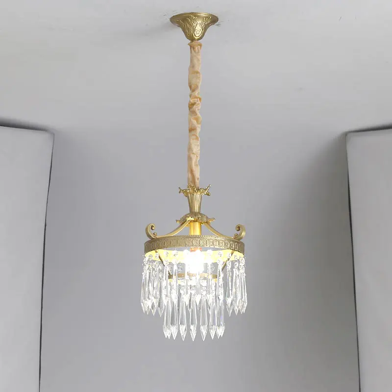 Modern Luxure Crystal Lamp Real Copper Led Ceiling Chandelier Nordic Living Room Haning Light Fixture Bedroom Angel Home Decor