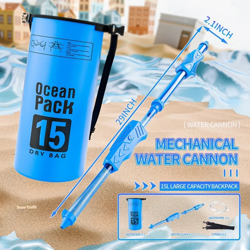 High Capacity Water Gun Backpack For Summer Outdoor Water Fights_voghion.com