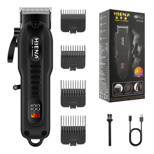 Professional Barber Electric Hair clipper LED display screen UBS charging Trimmer Powerful electric hair clipper trimmer tool - Image 2