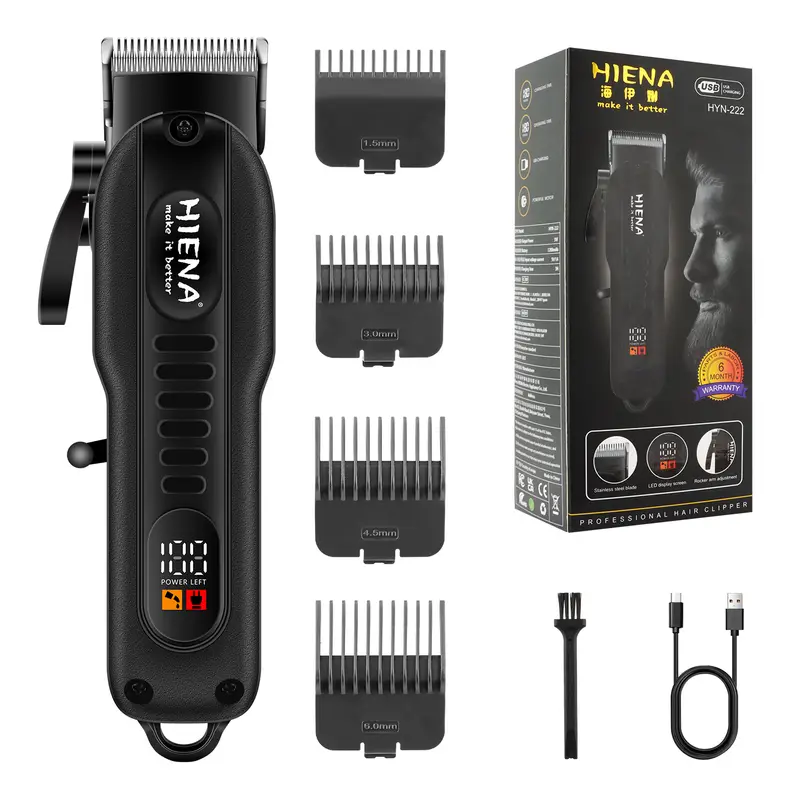 Professional Barber Electric Hair clipper LED display screen UBS charging Trimmer Powerful electric hair clipper trimmer tool - Image 2