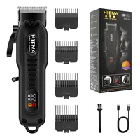 Professional Barber Electric Hair clipper LED display screen UBS charging Trimmer Powerful electric hair clipper trimmer tool 2