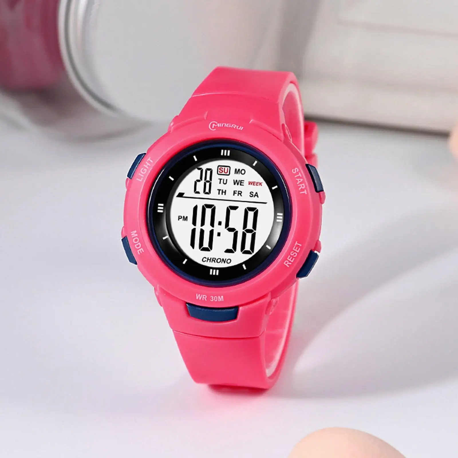 Watch Waterproof Electronic Watches Wrist Watch with Alarm Stopwatch Calendar Multi Function