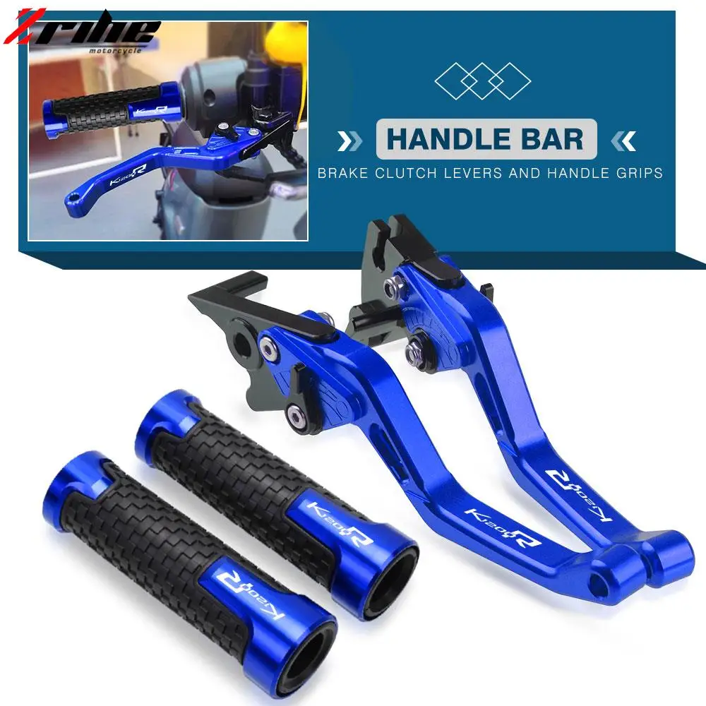 

For BMW K1200R K 1200 R 2005 2006 2007 2008 Motorcycle Accessories CNC Brake Clutch Levers 78'' 22MM Handlebar Handle Bar Grips