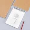 1pc A5/A4 Sketch Book 100 Sheets, 100gsm, Hard Bottom Cover Spiral Bound Hardback Sketch Pad 5