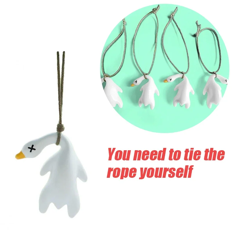 Interesting Color Changing Duck Hanging Decorations Pendant for Room UV Photochromic Roast Duck Ornaments for Home Birthday Gift roast duck pendant