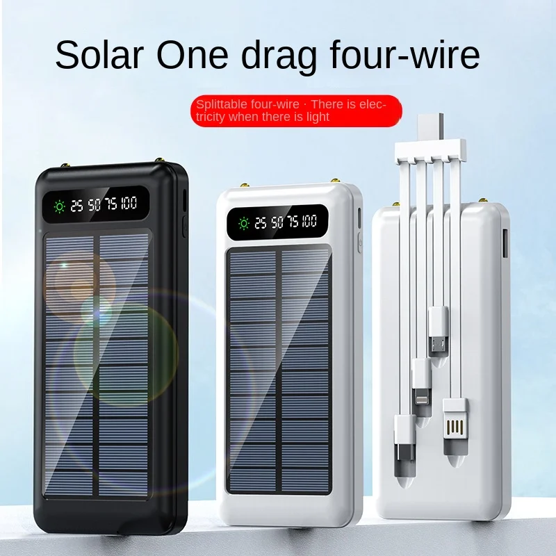 

Портативный внешний аккумулятор на солнечной батарее, 80000 мАч