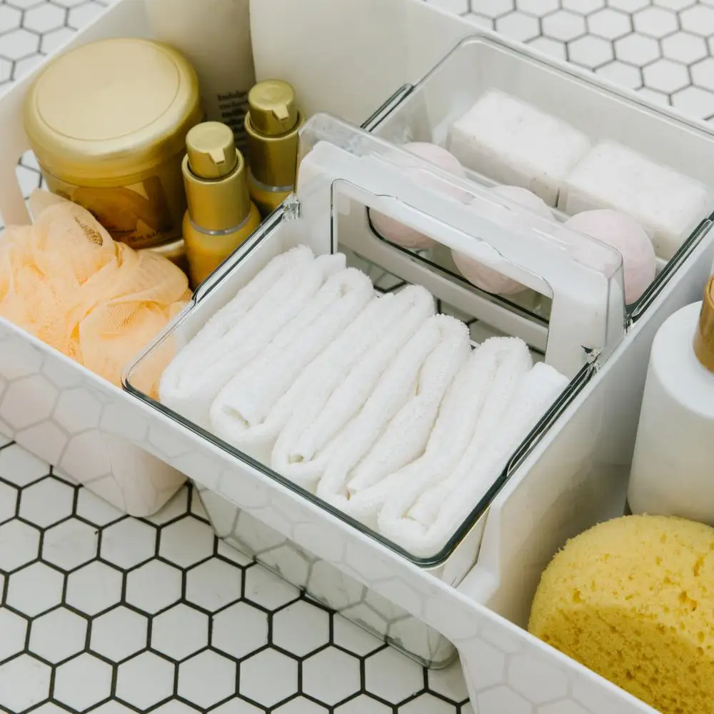 Cleaning Essentials Organizer Jumbo Wipes Compatible Removable Inner Caddy Extra Large Size 6 Bottles Fit Storage Caddy Kit
