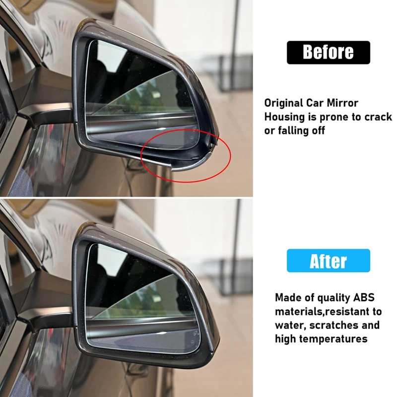 For Tesla Model Y-Side Mirror Cover Lower Bottom Bracket Frame 801 801