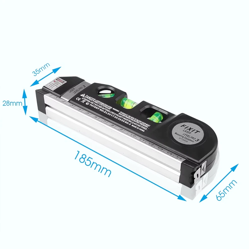 New Laser Level Line Tools and Tripod Multipurpose Adjustable Laser Level Kit Standard Cross Line Lase 8 Feet Measure Tape Ruler