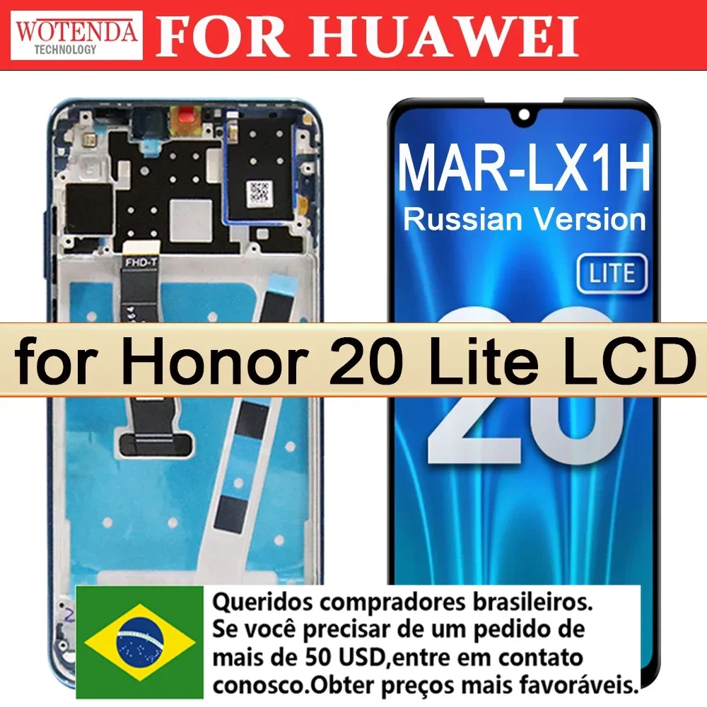 High-Quality-6-15-Display-Russian-Version-For-Huawei-Honor-20-Lite-MAR ...
