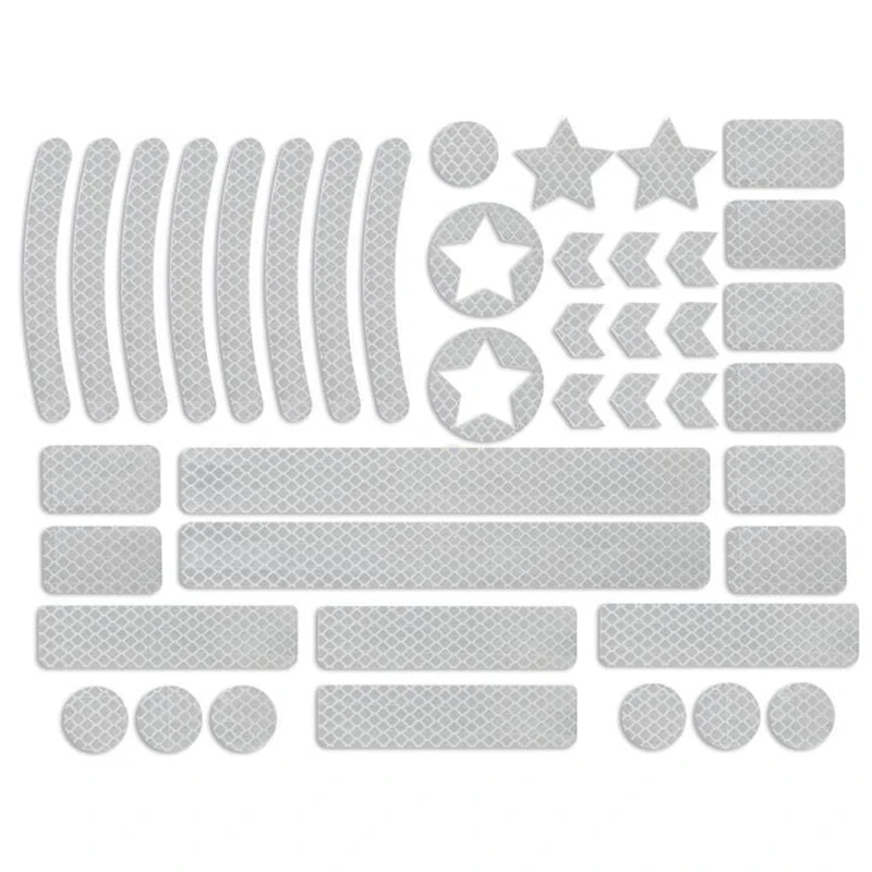 

Светоотражающие Полоски, водонепроницаемые рефлекторные полоски для мотоциклетных шлемов, колясок