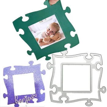 Stampo da taglio per cornice in pizzo con personalità in metallo, fustelle natalizie, album fotografico per scrapbooking, creazione di cartoline, goffratura, decorazioni artigianali