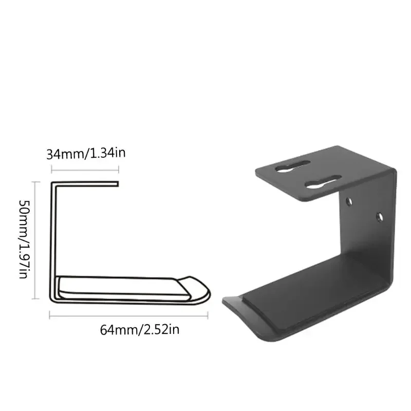 Headphone Wall Mount Holder Supporting Bar Flexible Headrest Gaming for Head Hanger Orgnizer for Ceramic Wall Paper